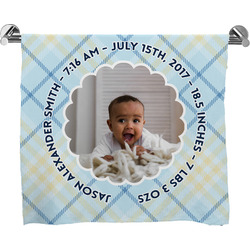 Baby Boy Photo Bath Towel (Personalized)