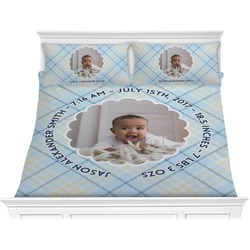 Baby Boy Photo Comforter Set - King (Personalized)
