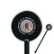 Baby Boy Photo Black Plastic 5.5" Stir Stick - Round - Closeup