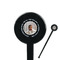 Baby Boy Photo Black Plastic 7" Stir Stick - Round - Closeup