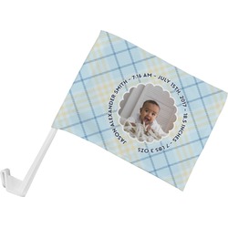 Baby Boy Photo Car Flag - Small