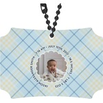 Baby Boy Photo Rear View Mirror Ornament (Personalized)