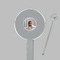 Baby Boy Photo Clear Plastic 7" Stir Stick - Round - Closeup