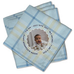 Baby Boy Photo Cloth Cocktail Napkins - Set of 4