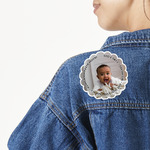 Baby Boy Photo Twill Iron On Patch - Custom Shape