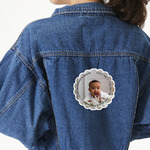 Baby Boy Photo Twill Iron On Patch - Custom Shape - X-Large