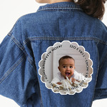 Baby Boy Photo Twill Iron On Patch - Custom Shape - 3XL