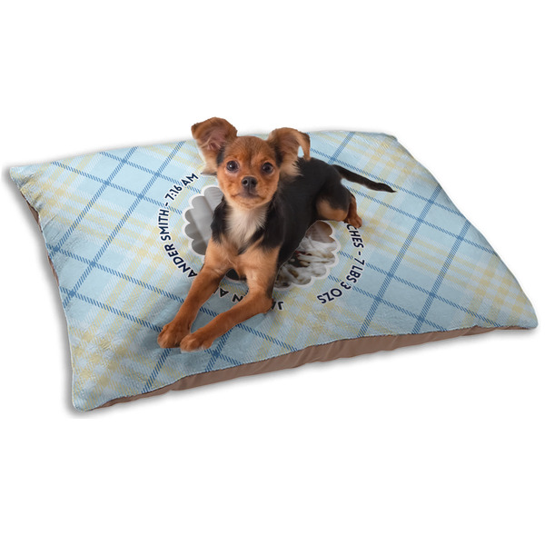 Custom Baby Boy Photo Dog Bed - Small