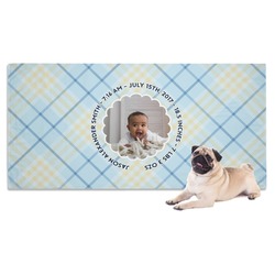 Baby Boy Photo Dog Towel (Personalized)