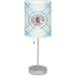 Baby Boy Photo 7" Drum Lamp with Shade Linen (Personalized)