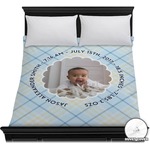 Baby Boy Photo Duvet Cover - Full / Queen (Personalized)