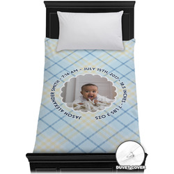 Baby Boy Photo Duvet Cover - Twin XL (Personalized)