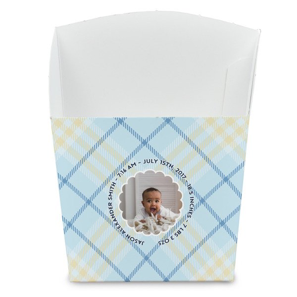 Custom Baby Boy Photo French Fry Favor Boxes