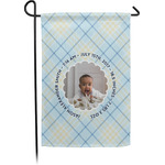 Baby Boy Photo Small Garden Flag - Single Sided