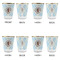 Baby Boy Photo Glass Shot Glass - with gold rim - Set of 4 - APPROVAL