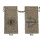 Baby Boy Photo Large Burlap Gift Bags - Front & Back