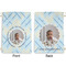 Baby Boy Photo Large Laundry Bag - Front & Back View