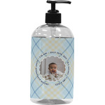 Baby Boy Photo Plastic Soap / Lotion Dispenser (16 oz - Large - Black)