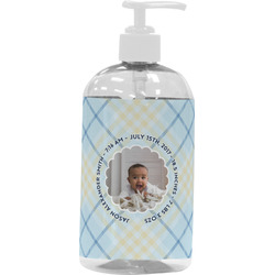 Baby Boy Photo Plastic Soap / Lotion Dispenser (16 oz - Large - White)