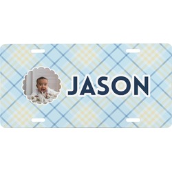 Baby Boy Photo Front License Plate (Personalized)