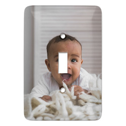 Baby Boy Photo Light Switch Cover