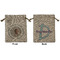 Baby Boy Photo Medium Burlap Gift Bag - Front and Back