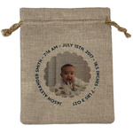 Baby Boy Photo Burlap Gift Bag