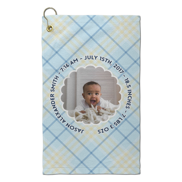 Custom Baby Boy Photo Microfiber Golf Towel - Small