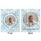 Baby Boy Photo Minky Blanket - 50"x60" - Double Sided - Front & Back