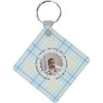 Baby Boy Photo Diamond Plastic Keychain