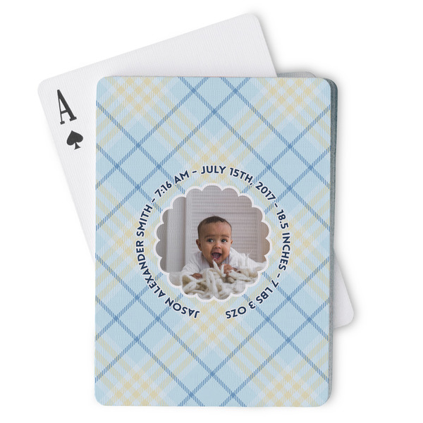 Custom Baby Boy Photo Playing Cards