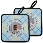 Baby Boy Photo Pot Holders - Set of 2