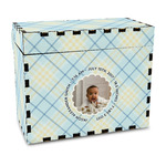 Baby Boy Photo Wood Recipe Box - Full Color Print