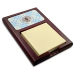 Baby Boy Photo Red Mahogany Sticky Note Holder (Personalized)