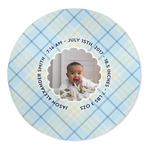 Baby Boy Photo 5' Round Indoor Area Rug