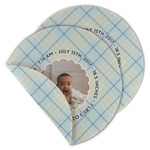 Baby Boy Photo Round Linen Placemat - Double Sided - Set of 4