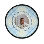 Baby Boy Photo Iron On Round Patch