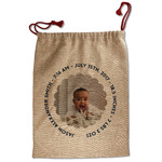 Baby Boy Photo Santa Sack - Front