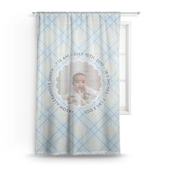 Baby Boy Photo Sheer Curtain - 50"x84" (Personalized)