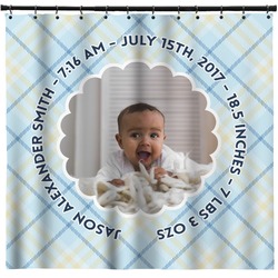 Baby Boy Photo Shower Curtain (Personalized)