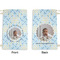 Baby Boy Photo Small Laundry Bag - Front & Back View