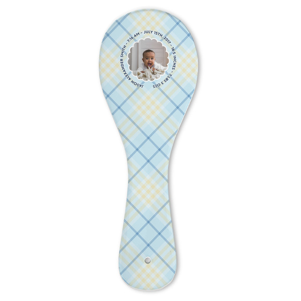 Custom Baby Boy Photo Ceramic Spoon Rest