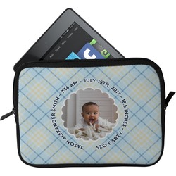 Baby Boy Photo Tablet Case / Sleeve - Small (Personalized)