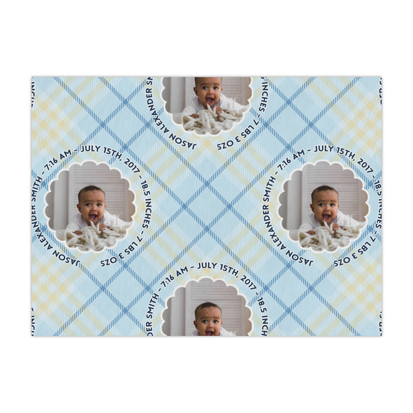 Custom Baby Boy Photo Large Tissue Papers Sheets - Heavyweight