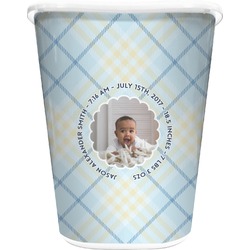 Baby Boy Photo Waste Basket (Personalized)