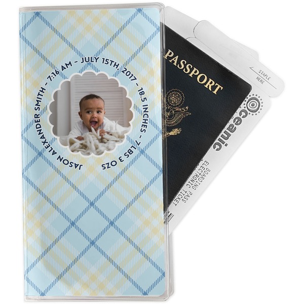 Custom Baby Boy Photo Travel Document Holder