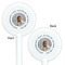 Baby Boy Photo White Plastic 5.5" Stir Stick - Double Sided - Round - Front & Back