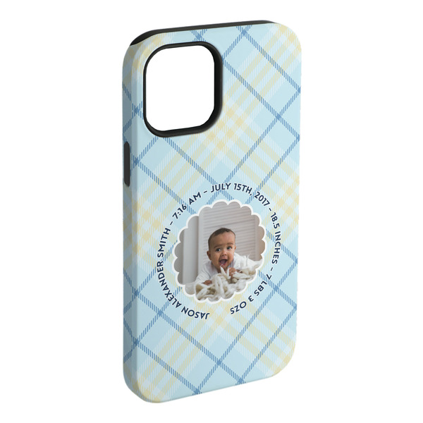 Custom Baby Boy Photo iPhone Case - Rubber Lined - iPhone 15 Plus