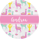 Llamas Multipurpose Round Labels - 1" (Personalized)