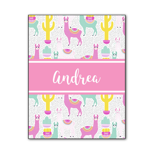 Custom Llamas Wood Print - 11x14 (Personalized)